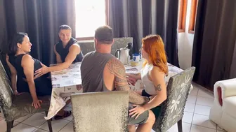 Faphouse - Breakfast At Home Ends In Sex And Couple Swapping.