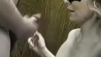 American Blonde Girl's Glory Hole Blowjob