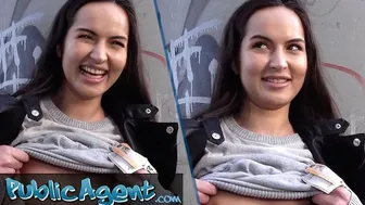 Public Agent - - Cute Russian College Student Talked Into Fucking Outside
