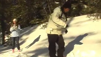 Premium GFs - Naughty Teen Ski Babes Teasing Us Flashing