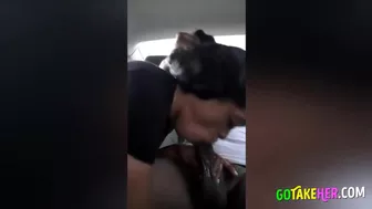Big Tits Babe Thanks For The Ride With A Public Blowjob!