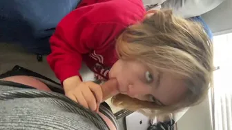 Blonde Teen Girlfriend Loves Sucking Big Cock