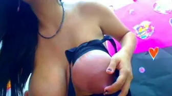 Busty Lactating Webcam Girl Milks Her Big Tits