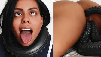Hentaied - Black Schoolgirl Canela Skin Alien Fucked Triple Penetration - Pussy Pov Extreme Creampie