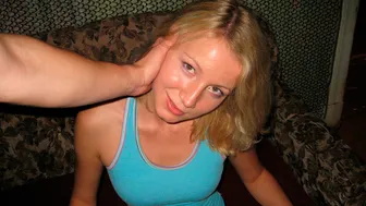 Young Libertines - Slender Blonde Model Sabrina Fucked From Behind On The Sofa