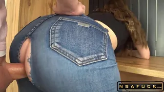 Desperate Bitch Tears Jeans To Ride Dick p2