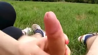 Helping hand outdoors