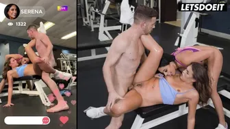 Horny Hostel - Gym Sluts Seduce Skinny Guy Into Dirty Threesome - HORNY HOSTEL