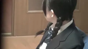 Japanese ended on secret tape while masturbating in library