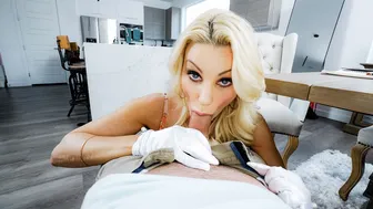 Brittany Andrews On Her Knees Wrapped Her Hands And Mouth Around Stepsons Dick