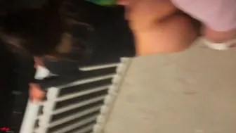 Public Beach Balcony Sex With A Big-Ass Brunette