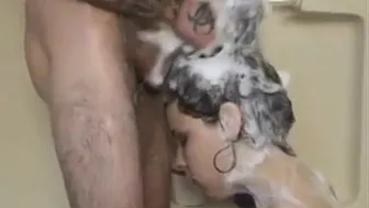 Locks porn video – Soapy, Wet Hair Job