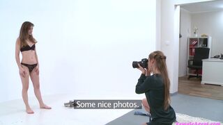 Photo Shoot Ends in Lesbian Orgasms