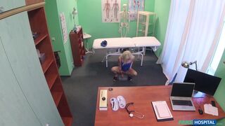 Tattooed Blonde Loves Doctor's Dick