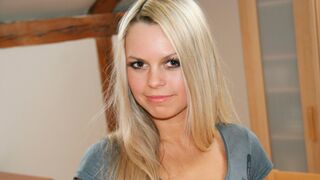 Young Libertines - Blonde angel with long legs Sabrina Blond is enjoying intensive pound