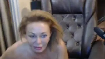 Busty Granny Teasing On Webcam With Her Big Tits