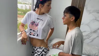I Take Advantage Of My Little Stepsister Looking Out The Window, To Give Her The Fuck Of Her Life.