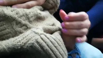 Public Train Blowjob By A Kinky Amateur Milf