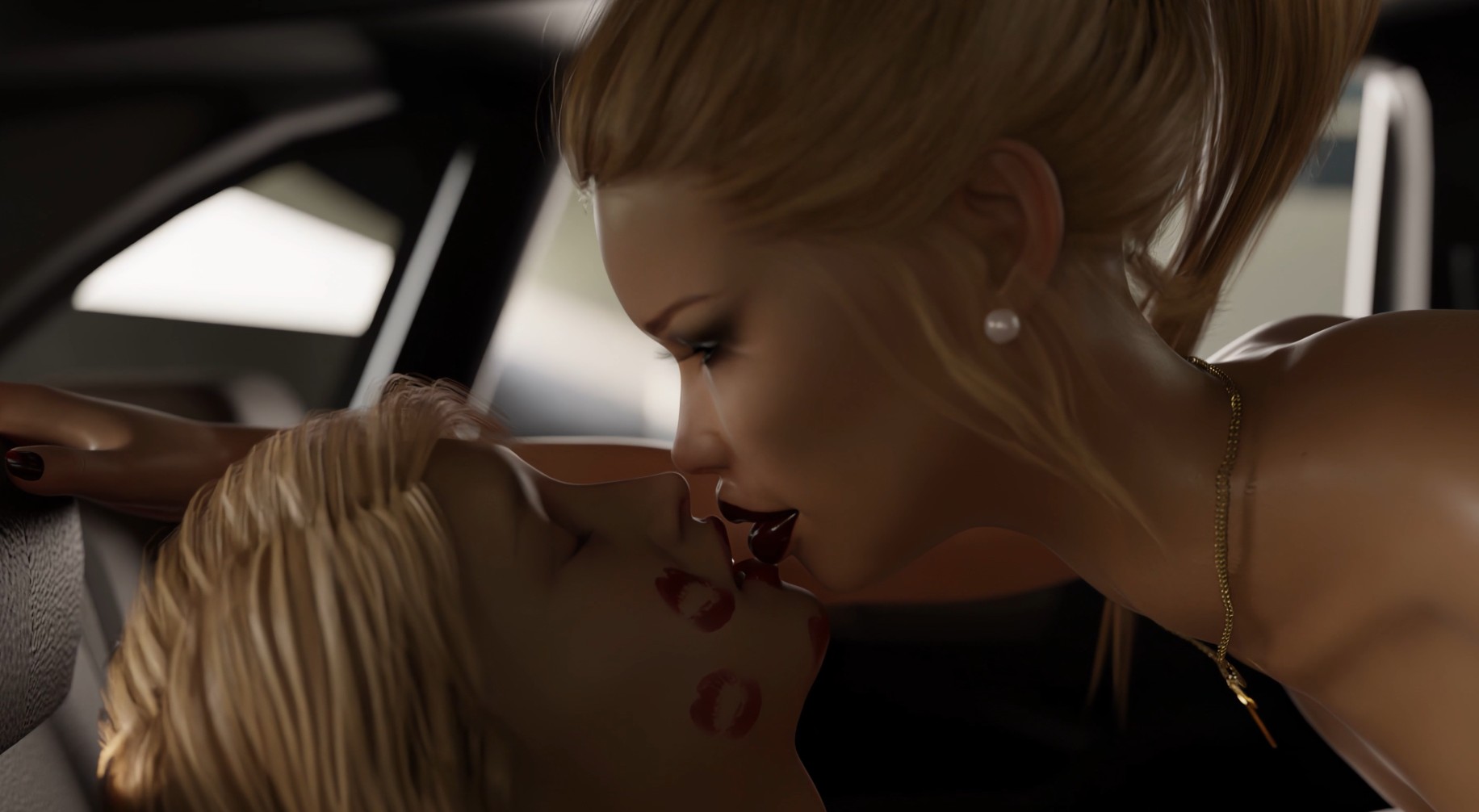 Car Sex With A Voluptuous 3D Stepmom FAPCAT 