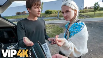 Hunt 4K - Blonde babe was so sad so Hunter offered her fun and she loved to ride his big dick