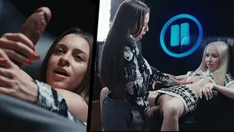 Freeze.xxx - Time Stop Futa Surprise - HUGE Tits Brunette Grows Cock Freezes Time and Uses Blonde in Hardcore Sex