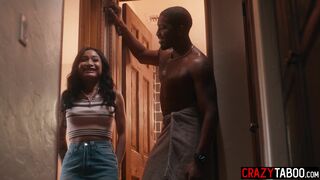 Hot Avery Black serving at her new job