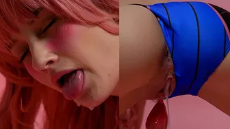 Hentaied - Cute Kawaii Pink Haired Girl Playing With Sex Toys - Petite Tiffany Tatum Ahegao Gooner Anime Hentai
