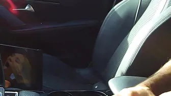 Chubby Brunette Notices Me Masturbating In Public Parking And Peeks Twice