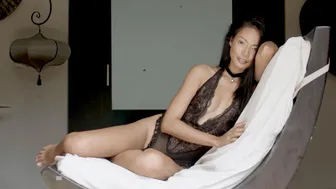 Sexy Asian MILF Posing In Hot Lingerie