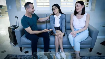 Family Strokes - The Secret To A Happy Family? Threesomes With Your Foster Daughter ~ Free Full Scene