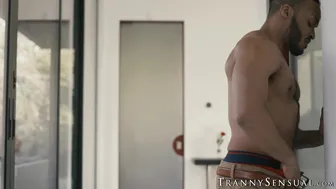 TS Melanie Brooks Makes Dillon Unsatisfied So Sister TS Foxxy Fucks Him