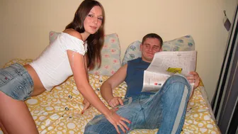Young Libertines - Slim And Slutty Brunette Joyce Gets Penetrated By A Big Cock