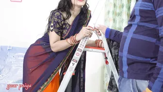 Cute Saree Bhabhi Gets Naughty With Her Devar For Rough And Hard Anal Sex After Ice Massage On Her Back In Hindi