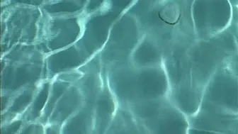 Premium GFs - Little April fingers herself in the pool in a POV solo
