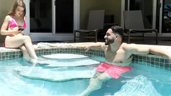 Petite teen stepsis has crush on stepbro