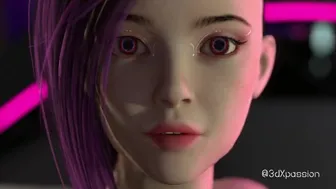 3DXPassion - Welcome to vr Nexus 3 neon dreams with sexy girl. Cyberpunk style