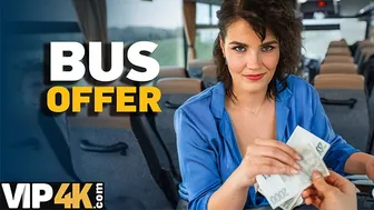 VIP 4K - Pretty big titted lady is fucking in the bus