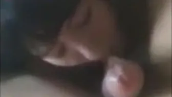 Japanese Amateur Sucks Cock & Balls