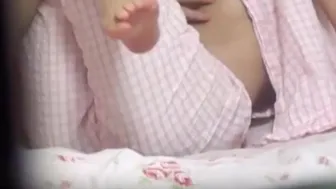 Beautiful Lady Caught In Camera Rubbing Her Pussy With Horny Fingers