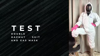 Clips 4 Sale - Test Double Hazmat Suit And Gas Mask