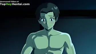 Hentai busty horny girl fucks college student