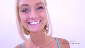 LA New Girl - Beautiful Southern Bell Fucked, Swallows Cum At Audition