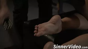 Little bitch enjoys the dark side of sex with her new fucker