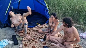 Faphouse - Spin the Bottle Game on the Beach -Unforgettable Holiday Sex w. Two Stunning Girls english subtitles