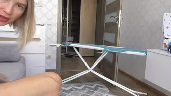Clips 4 Sale - ON A BROKEN IRONING BOARD IN A LEOPARD BATHSUIT
