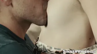 Horny Ryan Driller missionary fucked lustful blonde Mona Wales on the couch