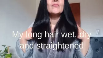 Dry porn video – Clips 4 Sale - My Long Hair Wet, Dry And Straightened