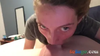 Teen Babe Shows Off Her Amazing Blowjob Skills