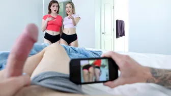 Teen stepsis and BFF fuck horny stepbro