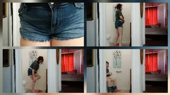 Clips 4 Sale - 2 min clip Humpday PEEING DUMPING and Explosive toilet FARTING